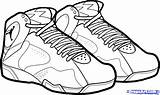 Tennis Coloring Pages Shoe Getcolorings sketch template