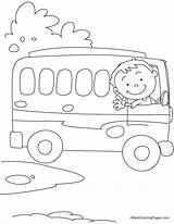Coloring Bus Driver Pages Bye Kids Color Drawing Says Tata Ok Car Printable Preschool Colour Clipart Sheets Train Print Valentines sketch template