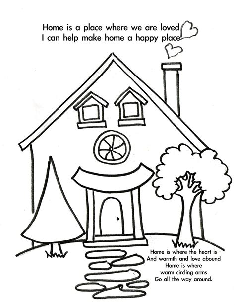 home coloring pages coloring home