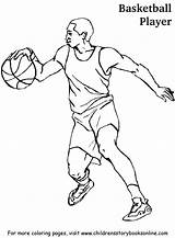 Basketball Printable Coloring Popular Pages sketch template