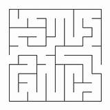 Doolhof Labirinto Facile Labyrinth Labyrinths Puzzel Eenvoudig Puzzles Labirinti Puzzels Mazes sketch template