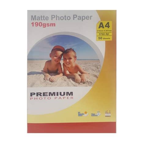 premium matte  inkjet photo paper gsm  sheets