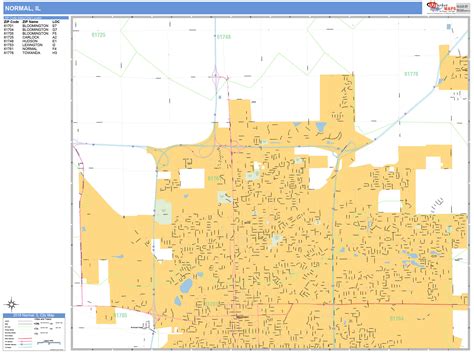 normal illinois wall map basic style  marketmaps mapsales