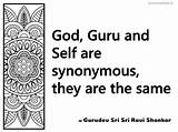 Sri Ravi Shankar Synonymous Gurudev Guru Self They Inspirational God Quote Srisri sketch template