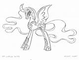 Getcolorings Celestia Cleveland Lineart Cadence sketch template