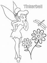 Tinkerbell Pages Coloring Friends Getcolorings sketch template