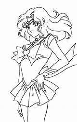 Sailor Neptune Coloring Super Pages Drawing Mars Deviantart Getdrawings sketch template