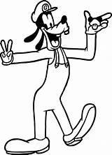 Goofy Coloring Pages Face Drawing Printable Disney Getcolorings Color Print Clipartmag sketch template