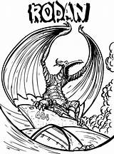 Coloring Pages Rodan Pacific Rim Kaiju Colouring Color Godzilla Printable Biollante Search Google Ultraman Sketch 2010 Getcolorings Popular Book Print sketch template