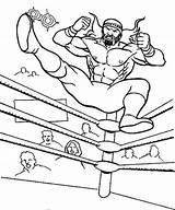 Wrestling Coloring Pages Wwe Wrestler Ring Belt Jump Color School High Print Printable Drawing Colorluna Getcolorings Getdrawings Championship Size Kids sketch template