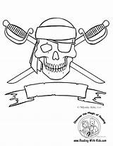 Coloring Fantasy Pages Dragon Jolly Roger Kids Skull Crossbones sketch template