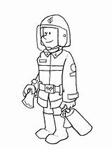 Coloring Hat Fireman Firefighter Getcolorings sketch template
