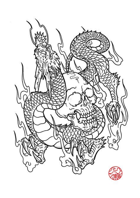 dragon   laranjdeviantartcom dragon drawing skull art dragon