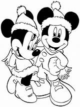 Mickey Mouse Christmas Coloring Pages Printable sketch template