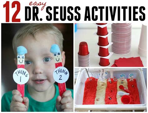 easy dr seuss activities  toddlers  preschoolers toddler