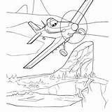 Planes Dusty Coloring Disney Flying Mountain Over Surpass Ripslinger Race sketch template