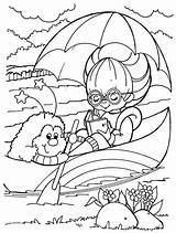 Coloring Rainbow Reading Canoe Brite Twink Book Color sketch template