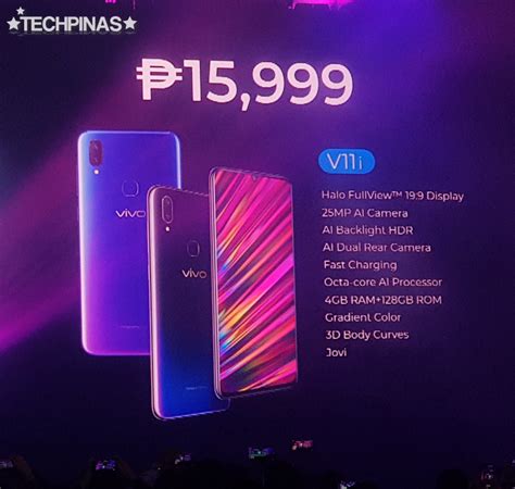 vivo vi price  php   gb storage helio p processor