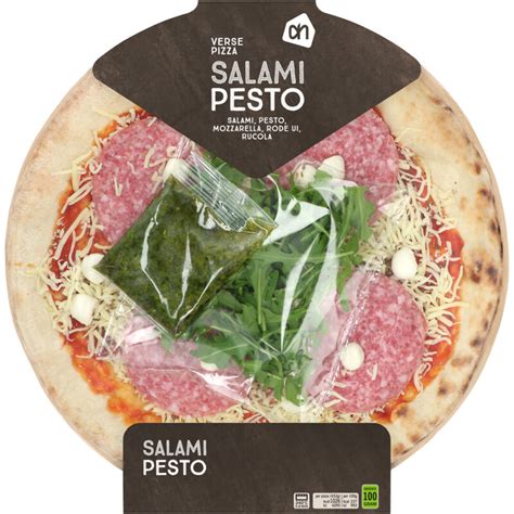 ah verse pizza salami pesto reserveren albert heijn