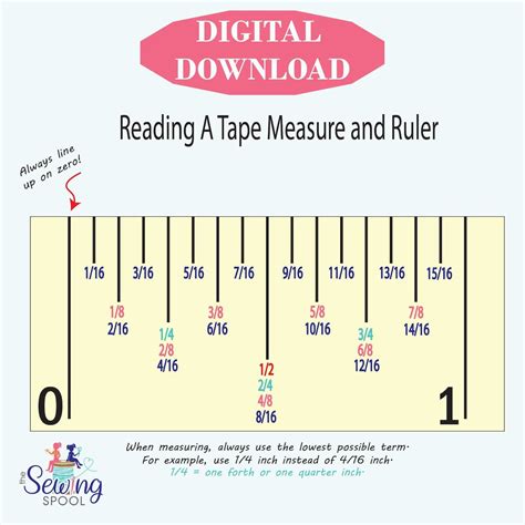 reading  tape measure  ruler  digital  etsy