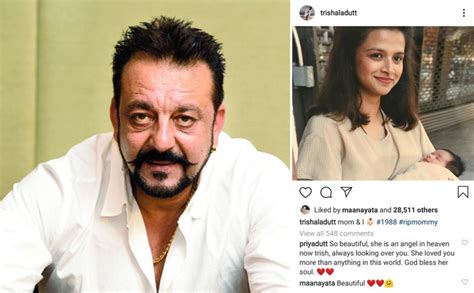 sanjay dutt s daughter trishala dutt shares a throwback picture of mom
