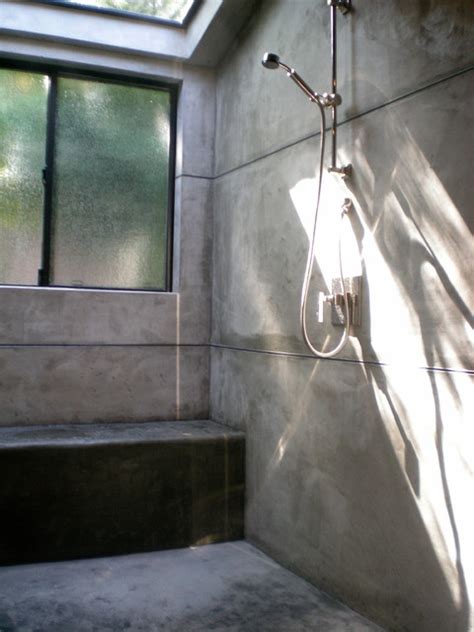 concrete shower