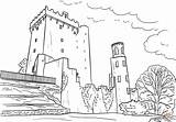 Coloring Castle Blarney Pages Drawing Ireland Castles Printable Dot sketch template