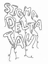 Delta Sigmadeltatau Sdt Tau Kappa Fraternity Collectible sketch template