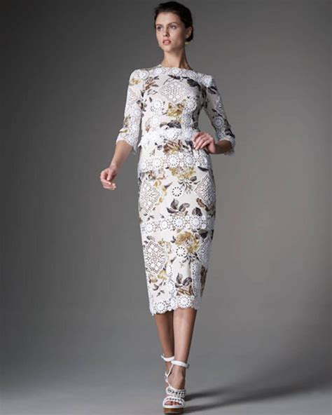 Dolce And Gabbana Floral Silk And Lace Dress Gown For Sale