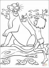Mowgli Bagheera sketch template