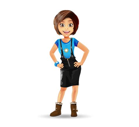 attractive girl vector character vector characters