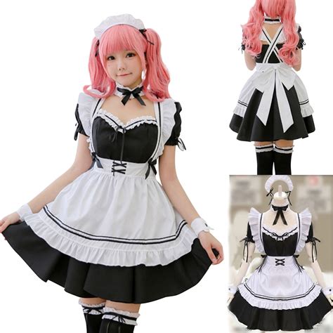 Maid Outfit Anime Long Dress Dresses Men Cafe Costume Cosplay Etsy
