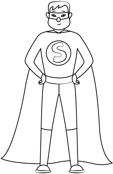 superhero template printable