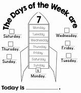 Days Week Worksheets Coloring Ingles Para Worksheet Preescolar English Teaching Actividades sketch template