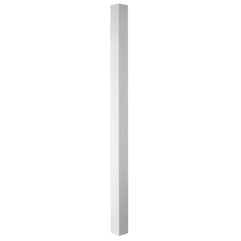 Shop Gatehouse 5 In X 5 In X 8 Ft White Vinyl Fence Post At