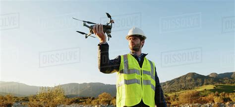 engineer  drone controls  territory stock photo dissolve