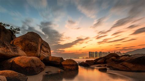 shoreline afterglow tuen mun hong kong windows spotlight images