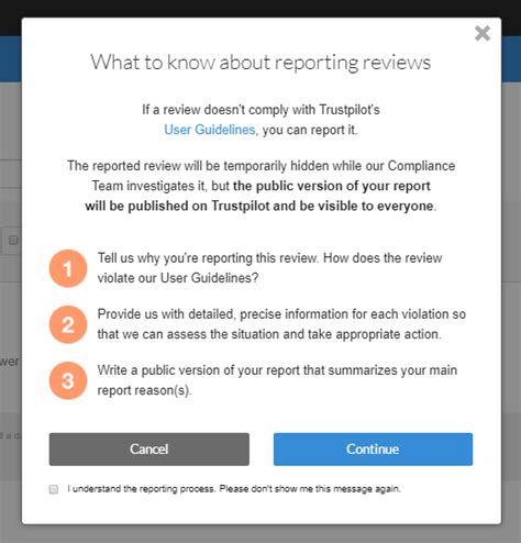 service reviews page trustpilot support center