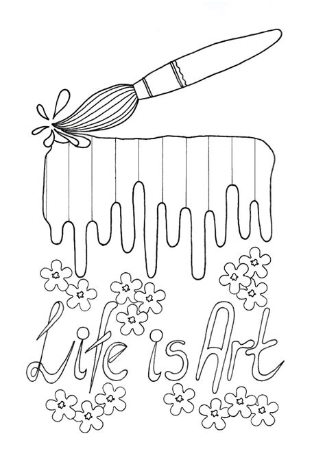 life  art kids coloring page thriftyfun