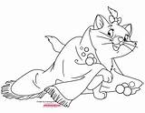Marie Coloring Pages Aristocats Disneyclips Bath Coming sketch template
