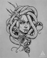 Medusa Tattoos Snake Snakes Draw Mitologia Tatuaggio Tatuagens Designspiration Linework Tattooidea Tattoosketch источник Articolo sketch template