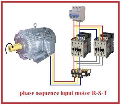 reverse  phase motor wiring diagram  stop engineering stuff pinterest