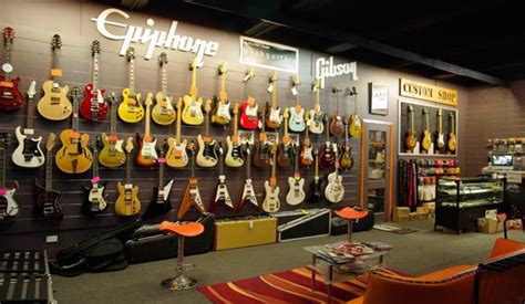 awesome guitar wall guitar  store shop instrument