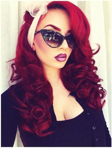 red hair love her style too wonder what lipstick that is retro rockabilly pinup