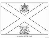 Drapeau Alabama Etats Unis Flag sketch template