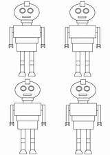 Robots Coloring Pattern Categories sketch template