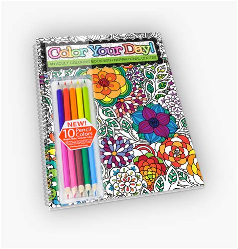 spiral bound adult coloring book  colored pencils colored pencils