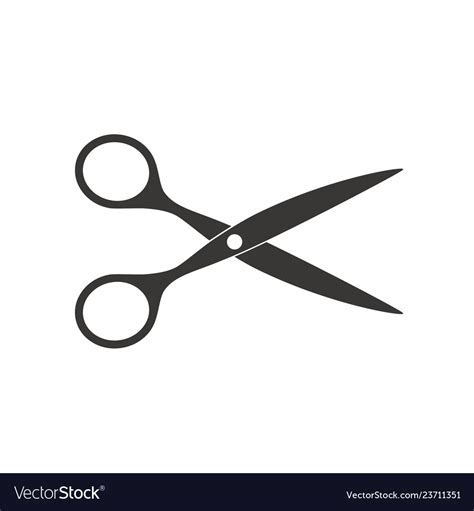 scissors icon cut concept royalty  vector image