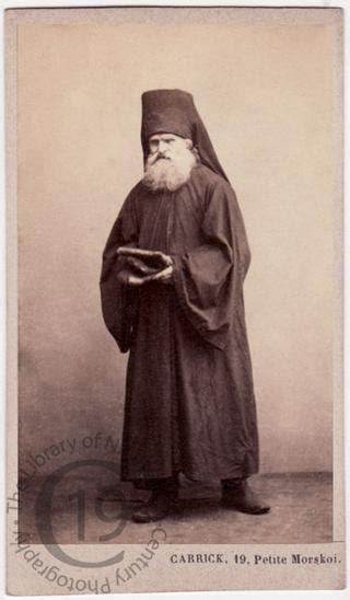 library  nineteenth century photography russian orthodox monk