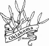 Oklahoma Mistletoe Coloringhome sketch template